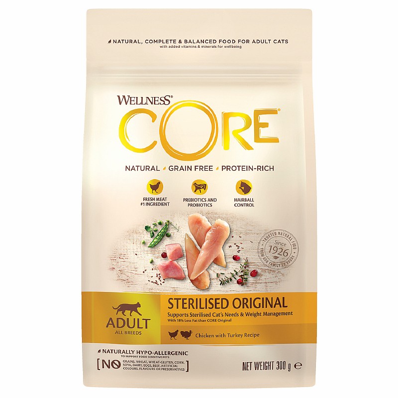 CORE Cat Sterilised Grain free Chicken Turkey / Сухой Беззерновой корм Кор для Стерилизованных кошек и котов Курица с Индейкой, CORE Cat Sterilised Grain free Chicken Turkey
CORE Cat Sterilised Grain free Chicken Turkey / Сухой Беззерновой корм Кор для Стерилизованных кошек и котов Курица с Индейкой, CORE Cat Sterilised Grain free Chicken Turkey