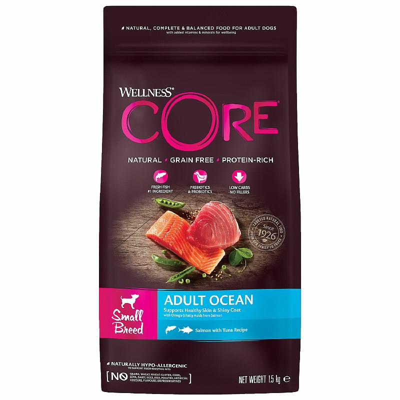CORE Adult Small Breed Ocean Grain free Salmon Tuna / Сухой Беззерновой корм Кор для собак Мелких пород Лосось с Тунцом, CORE Adult Small Breed Ocean Grain free Salmon Tuna
CORE Adult Small Breed Ocean Grain free Salmon Tuna / Сухой Беззерновой корм Кор для собак Мелких пород Лосось с Тунцом, CORE Adult Small Breed Ocean Grain free Salmon Tuna