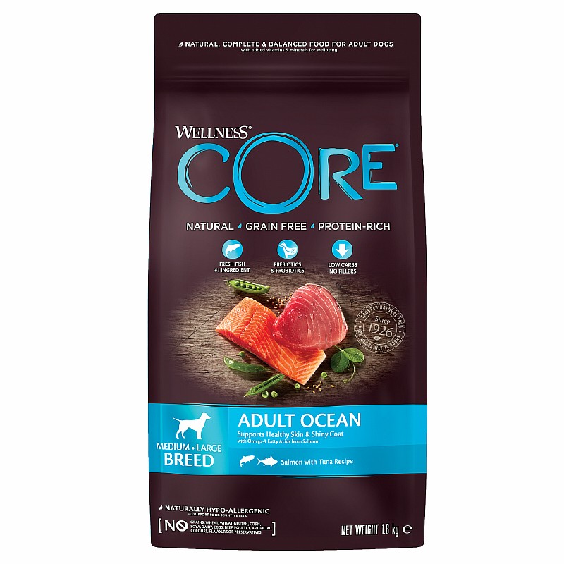 CORE Adult Medium Large Ocean Grain free Salmon Tuna / Сухой Беззерновой корм Кор для собак Средних и Крупных пород Лосось с Тунцом, CORE Adult Medium Large Ocean Grain free Salmon Tuna
CORE Adult Medium Large Ocean Grain free Salmon Tuna / Сухой Беззерновой корм Кор для собак Средних и Крупных пород Лосось с Тунцом, CORE Adult Medium Large Ocean Grain free Salmon Tuna