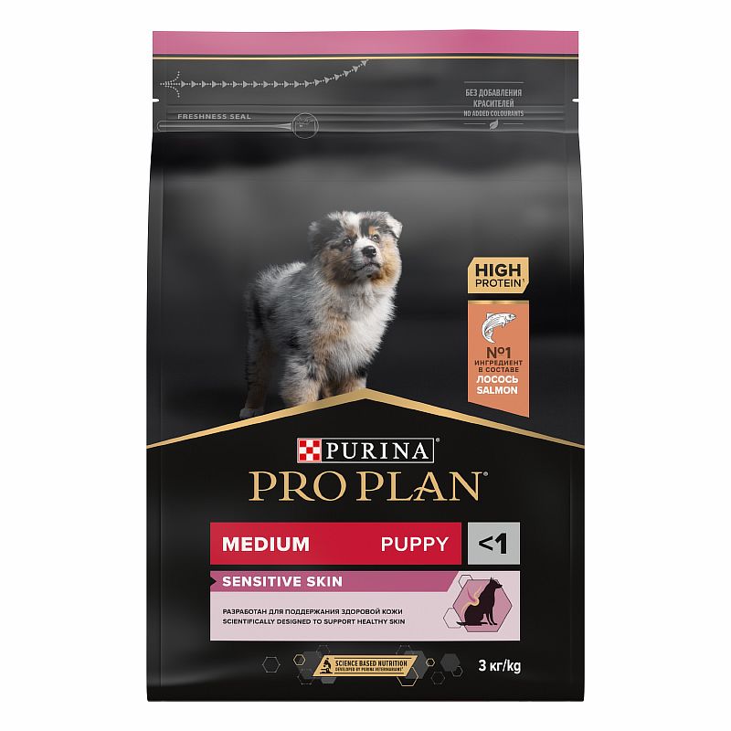 PRO PLAN OPTI DERMA / Сухой корм ПРО ПЛАН для щенков средних пород при чувствительной коже с лососем, PRO PLAN OPTI DERMA
PRO PLAN OPTI DERMA / Сухой корм ПРО ПЛАН для щенков средних пород при чувствительной коже с лососем, PRO PLAN OPTI DERMA