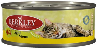 Berkley №14 Adult Light Menu / Консервы Беркли для кошек Телятина и Кролик Низкокалорийный (цена за упаковку), Berkley №14 Adult Light Menu
Berkley №14 Adult Light Menu / Консервы Беркли для кошек Телятина и Кролик Низкокалорийный (цена за упаковку), Berkley №14 Adult Light Menu