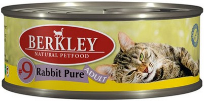 Berkley №9 Adult Rabbit Pure / Консервы Беркли для кошек Мясо кролика (цена за упаковку), Berkley №9 Adult Rabbit Pure
Berkley №9 Adult Rabbit Pure / Консервы Беркли для кошек Мясо кролика (цена за упаковку), Berkley №9 Adult Rabbit Pure