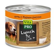 Vita Pro Lunch / Консервы Вита Про для собак Дичь Бурый рис (цена за упаковку), Vita Pro Lunch
Vita Pro Lunch / Консервы Вита Про для собак Дичь Бурый рис (цена за упаковку), Vita Pro Lunch