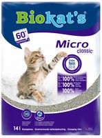 Biokats Micro Classic / Комкующийся наполнитель Биокэтс для кошачьего туалета, Biokats Micro Classic
Biokats Micro Classic / Комкующийся наполнитель Биокэтс для кошачьего туалета, Biokats Micro Classic