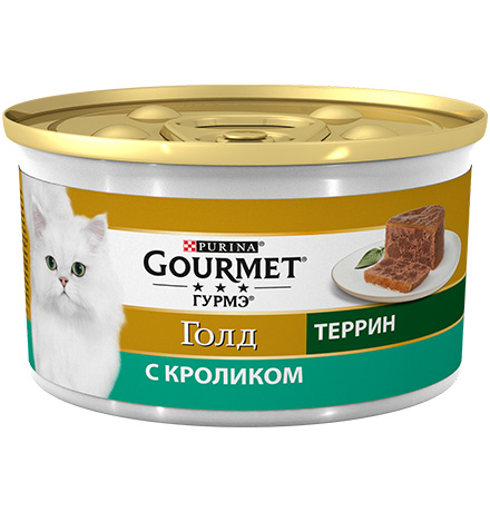 Gourmet Gold / Террин Кусочки в Паштете Гурме Голд для кошек с Кроликом по-французски (цена за упаковку), Gourmet Gold
Gourmet Gold / Террин Кусочки в Паштете Гурме Голд для кошек с Кроликом по-французски (цена за упаковку), Gourmet Gold