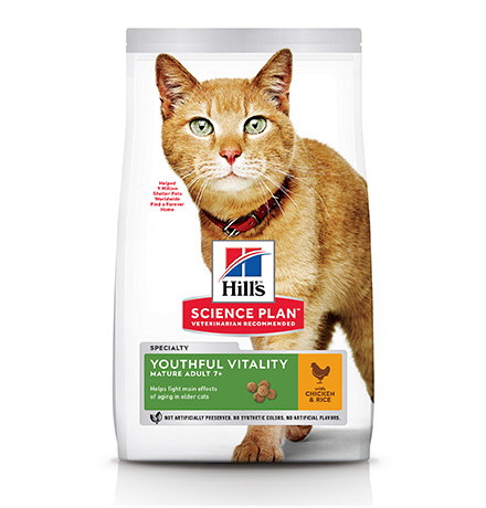Hills Science Plan Youthful Vitality Feline 7+ Chicken / Сухой корм Хиллс для Пожилых кошек Курица с рисом, Hills Science Plan Youthful Vitality Feline 7+ Chicken
Hills Science Plan Youthful Vitality Feline 7+ Chicken / Сухой корм Хиллс для Пожилых кошек Курица с рисом, Hills Science Plan Youthful Vitality Feline 7+ Chicken