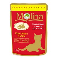Molina Kitten / Паучи Молина для Котят Цыпленок в соусе (цена за упаковку), Molina Kitten
Molina Kitten / Паучи Молина для Котят Цыпленок в соусе (цена за упаковку), Molina Kitten