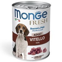 Monge Dog Fresh Adult Chunks in Loaf Veal / Влажный корм Консервы Монж для взрослых собак Мясной рулет с Телятиной (цена за упаковку), Monge Dog Fresh Adult Chunks in Loaf Veal
Monge Dog Fresh Adult Chunks in Loaf Veal / Влажный корм Консервы Монж для взрослых собак Мясной рулет с Телятиной (цена за упаковку), Monge Dog Fresh Adult Chunks in Loaf Veal