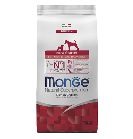 Monge Dog Starter Mini / Сухой корм Монж для Новорожденных Щенков Мелких пород, Monge Dog Starter Mini
Monge Dog Starter Mini / Сухой корм Монж для Новорожденных Щенков Мелких пород, Monge Dog Starter Mini
