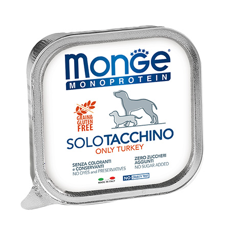 Monge Dog Monoproteico Solo Turkey / Влажный корм Паштет Монж Монопротеиновый для взрослых собак Индейка (цена за упаковку), Monge Dog Monoproteico Solo Turkey
Monge Dog Monoproteico Solo Turkey / Влажный корм Паштет Монж Монопротеиновый для взрослых собак Индейка (цена за упаковку), Monge Dog Monoproteico Solo Turkey