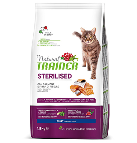 Trainer Natural Adult Sterilised / Сухой корм Трейнер Нейчерал для Стерилизованных кошек Лосось, Trainer Natural Adult Sterilised
Trainer Natural Adult Sterilised / Сухой корм Трейнер Нейчерал для Стерилизованных кошек Лосось, Trainer Natural Adult Sterilised