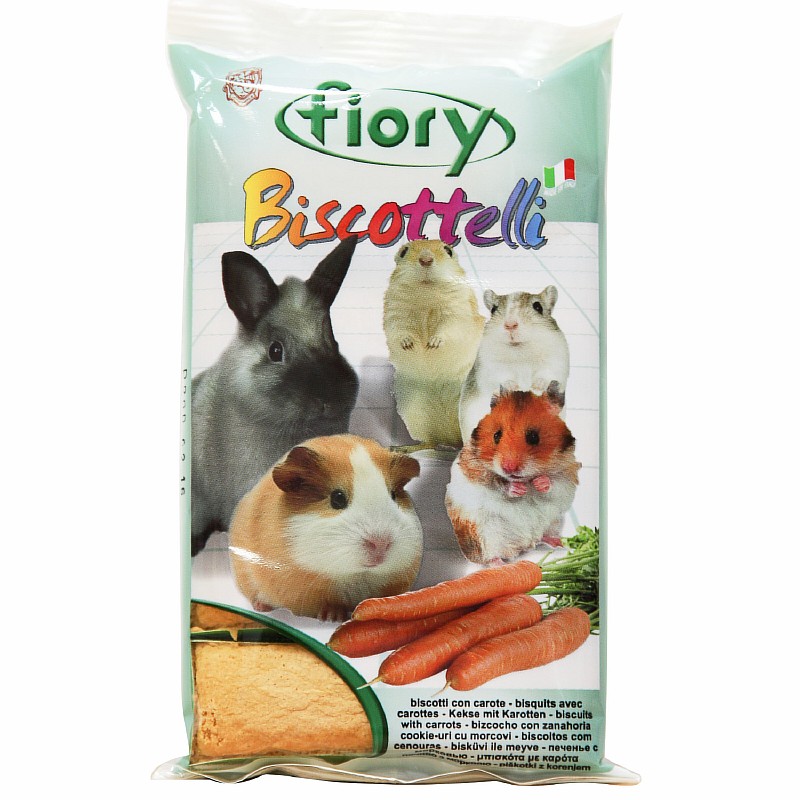 Fiory Biscottelli / Бисквиты Фиори для грызунов с Морковью