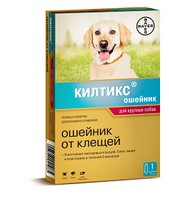 Bayer Килтикс / Ошейник от Клещей для собак Крупных пород