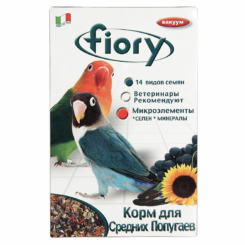 Fiory Parrocchetti Africa / Корм Фиори для Средних попугаев