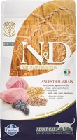 

Farmina N&D Ancestral Grain Adult Spelt Oats Lamb & Blueberry / Сухой Низкозерновой корм Фармина для взрослых кошек Ягненок с Черникой, Farmina N&D Ancestral Grain Adult Spelt Oats Lamb & Blueberry