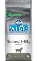 Farmina Vet Life Neutered 1-10kg / Лечебный корм Фармина для кастрированных или стерилизованных собак массой до 10 кг, профилактика МКБ