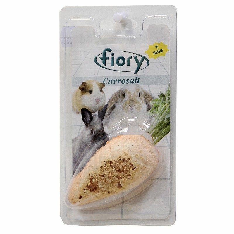 Fiory Carrosalt / Био-камень Фиори для грызунов с Солью в форме Моркови