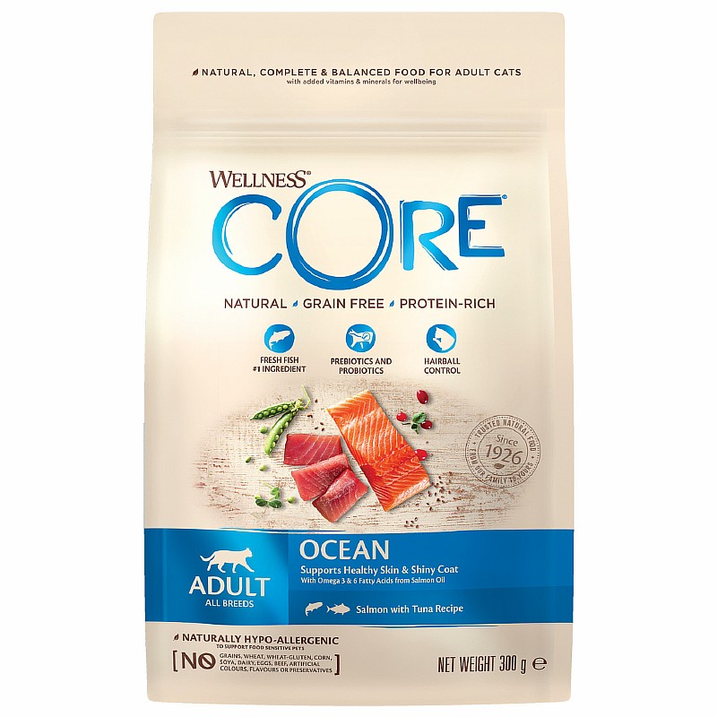 CORE Cat Ocean Grain free Salmon Tuna / Сухой Беззерновой корм Кор для взрослых кошек Лосось с Тунцом