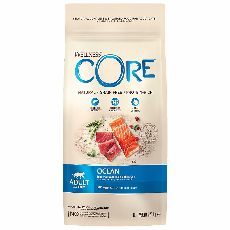 

CORE Cat Ocean Grain free Salmon Tuna / Сухой Беззерновой корм Кор для взрослых кошек Лосось с Тунцом, CORE Cat Ocean Grain free Salmon Tuna