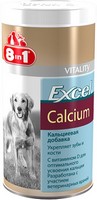 8in1 Excel Calcium / 8в1 Кальциевая добавка для собак Укрепляет зубы и кости 