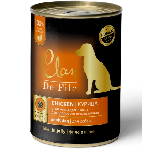 Clan De File Консервы Клан для собак Курица цена за упаковку 5670₽