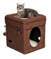 MidWest Currious Cat Cube / Домик-лежанка Мидвест для кошек Складной