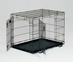 Купить MidWest Life Stages Double Door Dog Crate / Клетка Мидвест 2 двери Черная за 8380.00 ₽