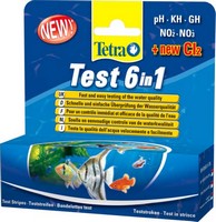 Купить TetraTest 6 в 1 GH/KH/NO2/NO3/pH/Cl полоски для пресной воды 25 шт. за 1030.00 ₽