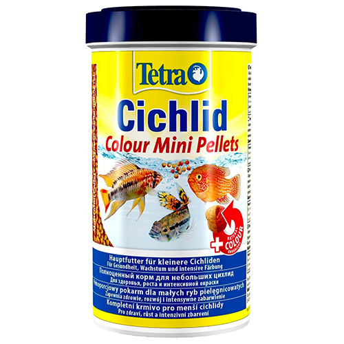 

Tetra Cichlid Colour Mini / Корм Тетра для всех видов цихлид для улучшения окраса 500 мл, Tetra Cichlid Colour Mini