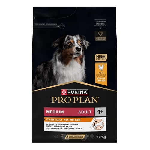PRO PLAN OPTI BALANCE / Сухой корм ПРО ПЛАН для взрослых собак средних пород с курицей