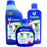 Лайна для животных / Средство для дезинфекции и уборки помещений Устраняет запахи и метки животных