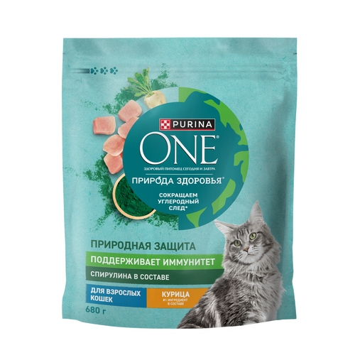PURINA ONE SUPERFOOD Сухой корм Пурина УАН для взрослых кошек с курицей 520₽