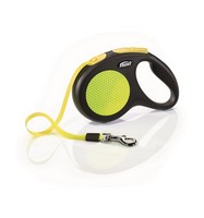 flexi New Neon M tape 5 m for dogs up to 25 kg Рулетка флекси для собак весом до 25 кг лента 5 м 1580₽