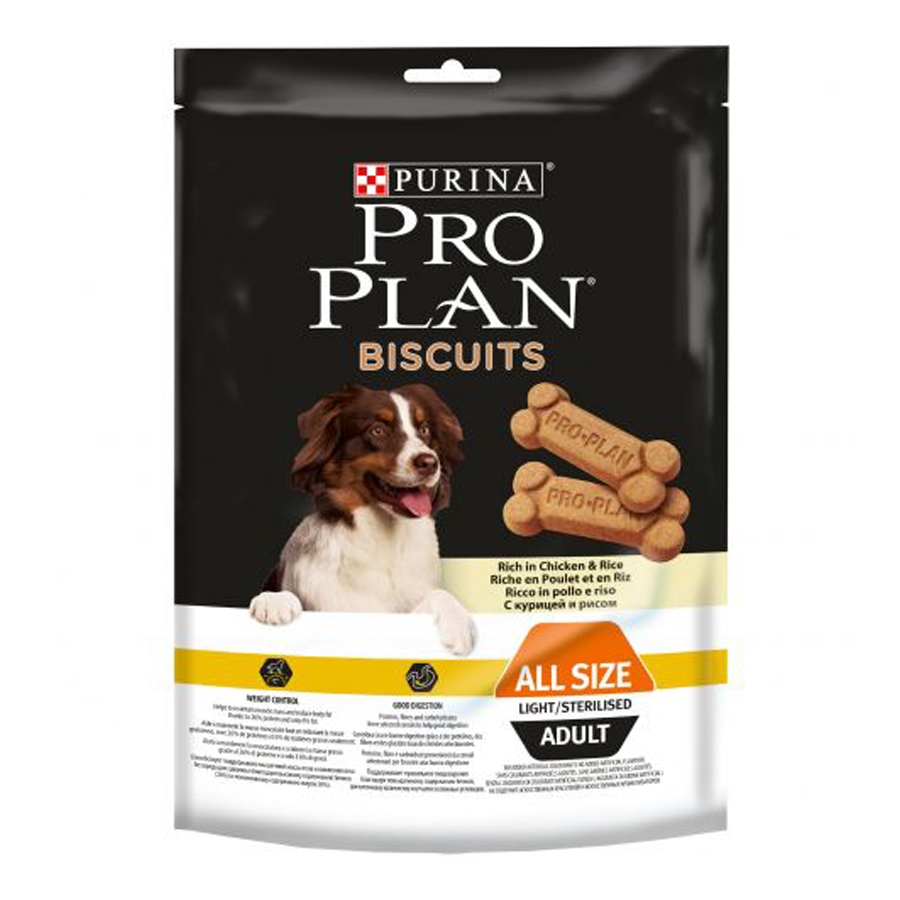 Purina Pro Plan Biscuits Chicken & Rice / Лакомство Пурина Про План для взрослых собак при склоннности к набору веса с курицей 