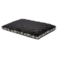 MidWest Quiet Time Couture Sofia Carlisle Crate Mattress Black Floral / Лежанка Мидвест для собак для клетки Плюш Черная