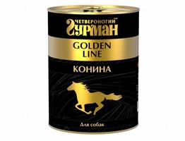 Купить Четвероногий Гурман Golden Line / Консервы Золотая линия для собак Конина натуральная в желе (цена за упаковку) за 2610.00 ₽