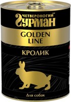 

Четвероногий Гурман Golden Line / Консервы Золотая линия для собак Кролик натуральный в желе (цена за упаковку), Четвероногий Гурман Golden Line