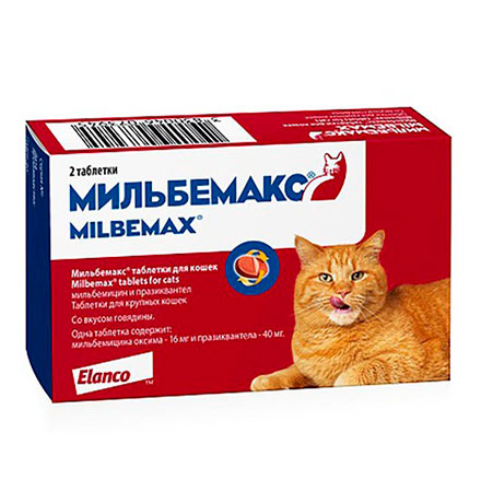 Купить Elanco Мильбемакс антигельминтик для кошек за 670.00 ₽