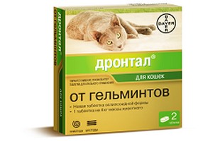 Bayer Дронтал / Таблетки от Гельминтов для кошек 