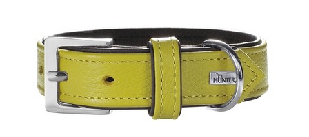 

Hunter Capri / Ошейник Хантер для собак натуральная кожа Лайм-Черный, Hunter Capri