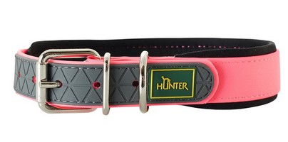 Купить Hunter Convenience Comfort / Ошейник Хантер для собак биотановый мягкая горловина неон Розовый за 1450.00 ₽