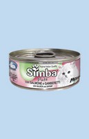 Simba Mousse / Консервы Симба Мусс для кошек Лосось и Креветки (цена за упаковку)