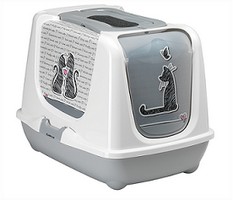 Moderna Cats in Love / Био-туалет Модерна для кошек с совком Серый