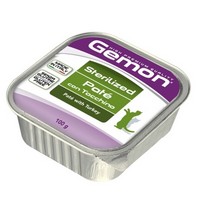 

Gemon Sterilised Pate Turkey / Консервы Джимон для Стерилизованных кошек Паштет Индейка (цена за упаковку), Gemon Sterilised Pate Turkey