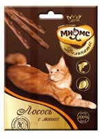 

Мнямс Деликатес Лакомство для кошек Лакомые палочки 9 см Лосось с манго