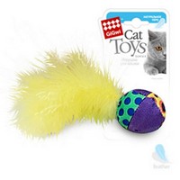 GiGwi Cat Мячик с перьями
