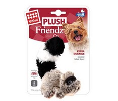 GiGwi Dog Plush Friendz / Игрушка Гигви для собак Енот с пищалкой
