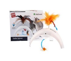 GiGwi Cat PetDroid Feather Spinner / Интерактивная игрушка Гигви для кошек с датчиком движения 