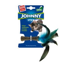 GiGwi Cat Johnny Stick / Игрушка Гигви для кошек Прессованная кошачья мята и перо Зеленое