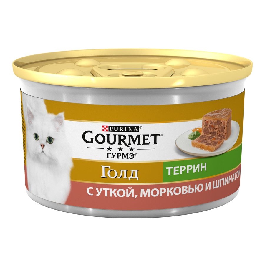 

Gourmet Gold / Консервы Пурина Гурмэ Голд Террин для взрослых кошек с уткой (цена за упаковку), Gourmet Gold